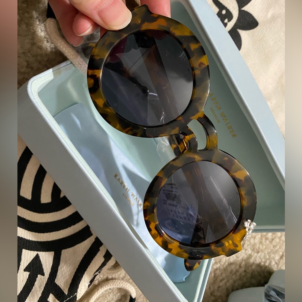 one pair of brand new Karen Walker sunglasses